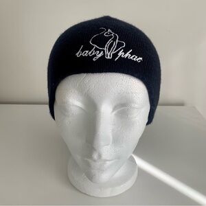 Baby Phat Y2K Navy wool beanie tuque hat
